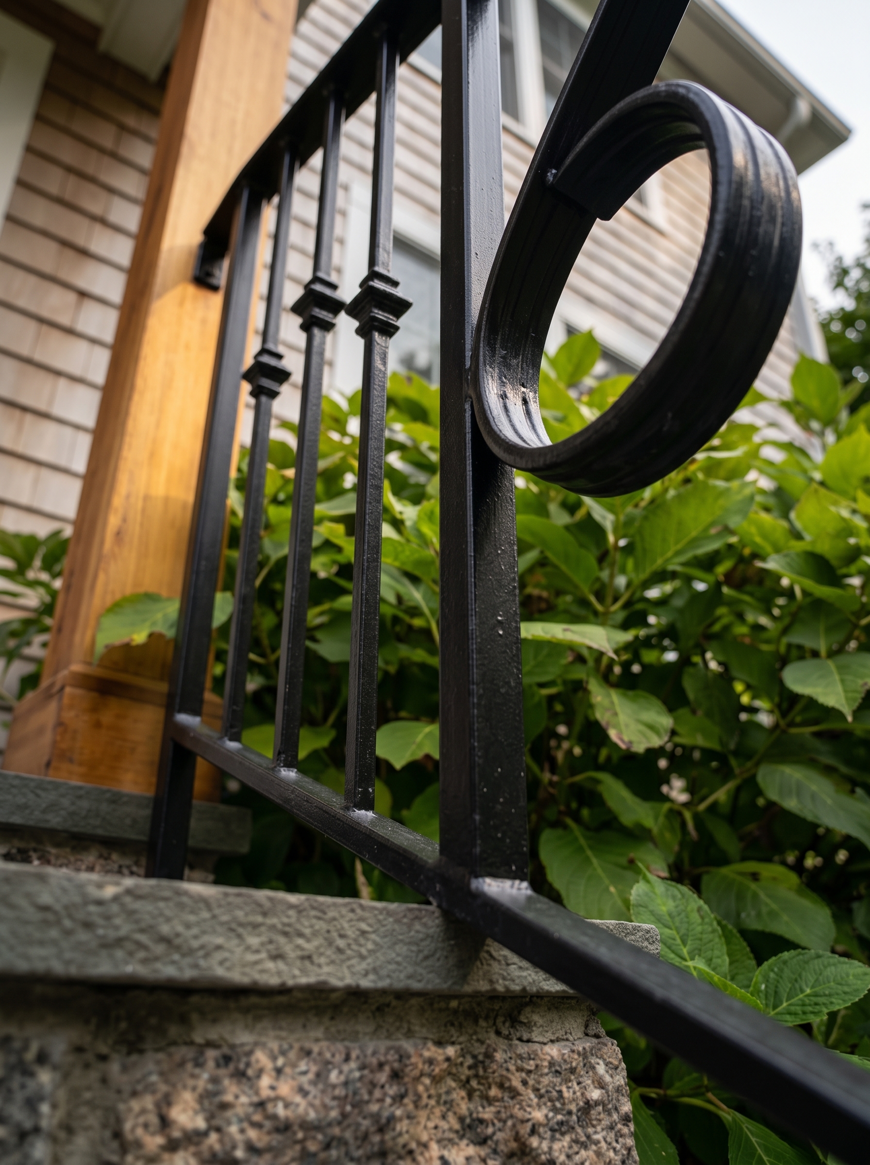 Custom wrought iron railing
